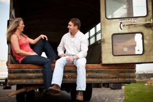 couple on bus