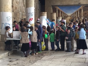 Children celebrate Purim